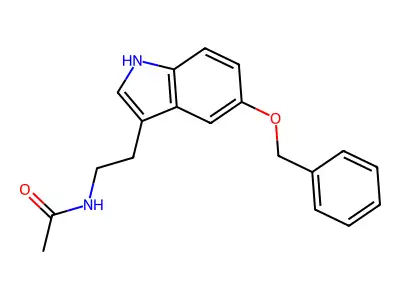 N-Acetyl-5-benzyloxytryptamine structure