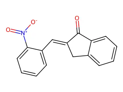 2-[(2-nitrophenyl)methylidene]-3H-inden-1-one structure