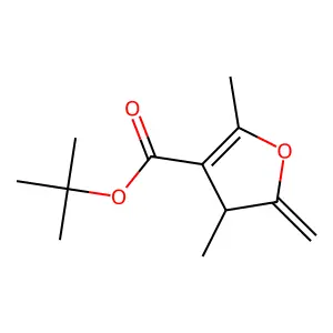 tert-Butyl 2,4-dimethyl-5-methylidene-4,5-dihydrofuran-3-carboxylate structure