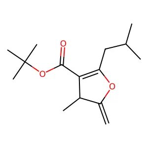 tert-butyl 3-methyl-2-methylidene-5-(2-methylpropyl)-3H-fura structure