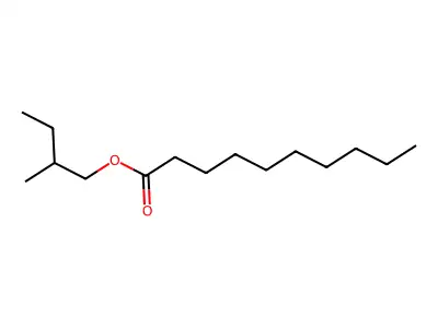 2-Methylbutyl decanoate structure