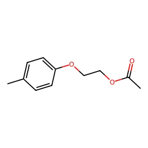 Ethanol, 2-(4-methylphenoxy)-, 1-acetate structure