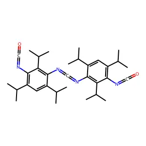 Benzenamine, N,N'-methanetetraylbis[3-isocyanato-2,4,6-tris(1-methylethyl)- structure