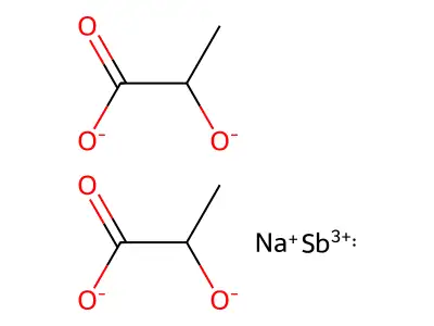 Sodium antimony lactate structure