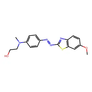 2-[[4-[2-(6-Methoxy-2-benzothiazolyl)diazenyl]phenyl]methylamino]ethanol structure