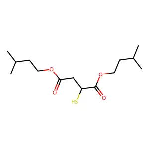 Diisopentyl thiomalate structure