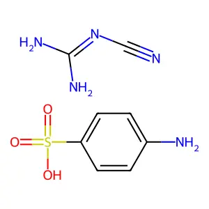 Benzenesulfonic acid, 4-amino-, compd. with N-cyanoguanidine (1:1) structure