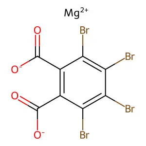 四溴邻苯二甲酸镁盐 structure