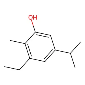 Phenol, ethyl-2-methyl-5-(1-methylethyl)- structure