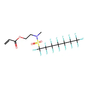 2-Propenoic acid, 2-(methyl((pentadecafluoroheptyl)sulfonyl)amino)ethyl ester structure
