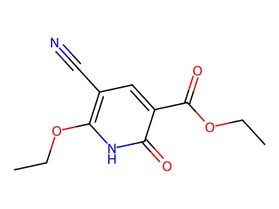 Ethyl 5-cyano-6-ethoxy-2-hydroxynicotinate structure
