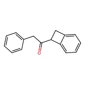Ketone, bicyclo(4.2.0)octa-1,3,5-trien-7-yl benzyl structure