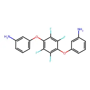 3-[4-(3-Aminophenoxy)-2,3,5,6-tetrafluorophenoxy]aniline structure