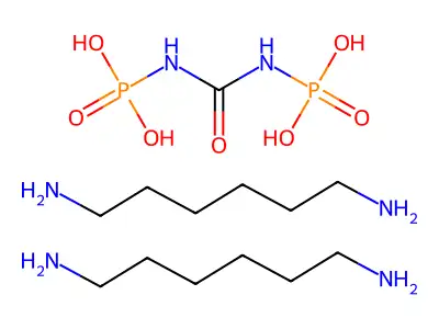 Bis(hexane-1,6-diamine);(phosphonooxycarbamoylamino) dihydrogen phosphate structure