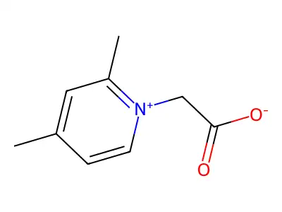 1-(Carboxylatomethyl)-2,4-dimethylpyridinium structure