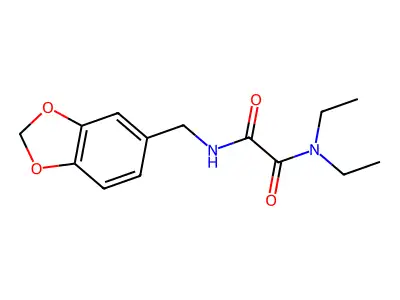 N1-(Benzo[d][1,3]dioxol-5-ylmethyl)-N2,N2-diethyloxalamide structure
