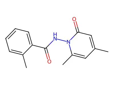 N-(4,6-dimethyl-2-oxopyridin-1(2H)-yl)-2-methylbenzamide structure