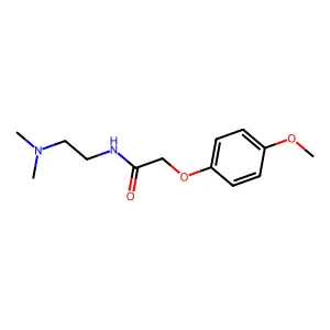 N-[2-(dimethylamino)ethyl]-2-(4-methoxyphenoxy)acetamide structure