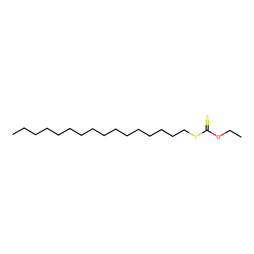 o-Ethyl s-hexadecyl carbonodithioate structure