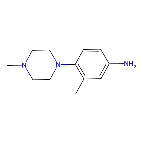 3-Methyl-4-(4-methylpiperazin-1-yl)aniline structure