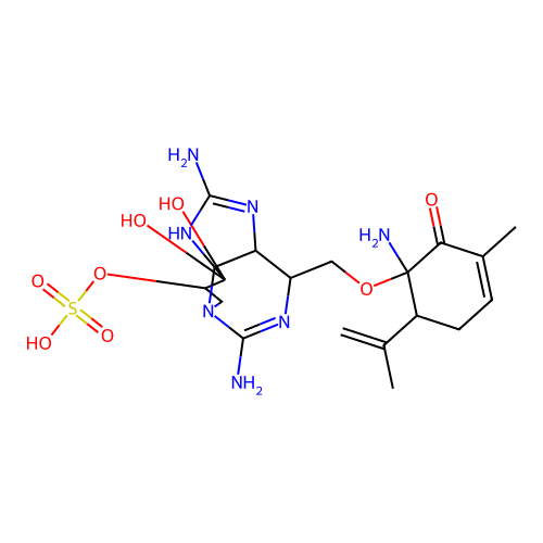 11-Hydroxysaxitoxin sulphate structure