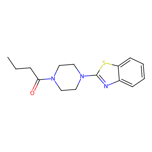 1-[4-(1,3-Benzothiazol-2-yl)piperazin-1-yl]butan-1-one structure