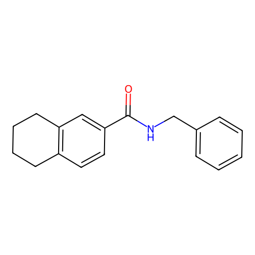 N-benzyl-5,6,7,8-tetrahydronaphthalene-2-carboxamide structure