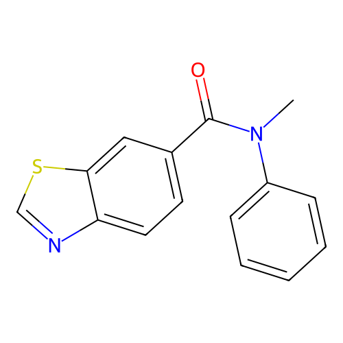 N-methyl-N-phenyl-1,3-benzothiazole-6-carboxamide structure
