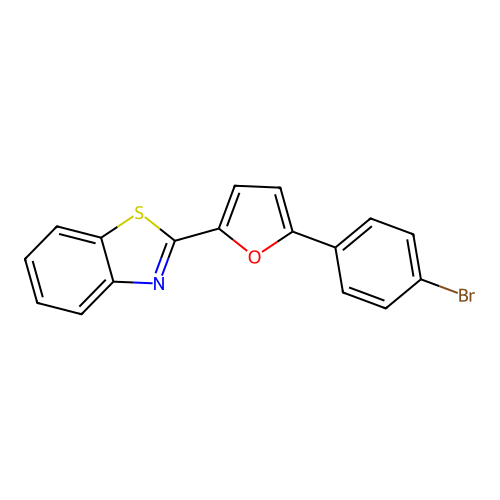 2-[5-(4-Bromophenyl)-2-furyl]benzothiazole structure
