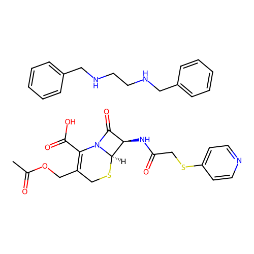 Cephapirin benzathine structure