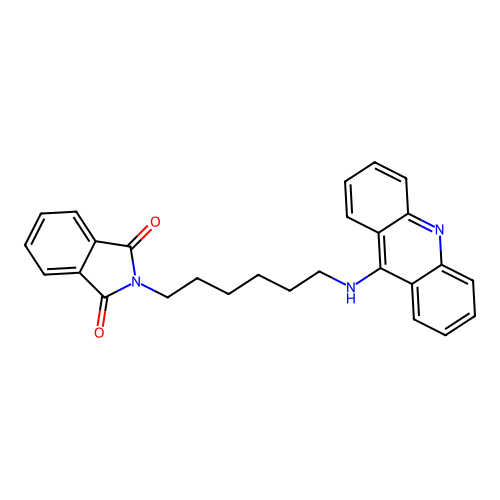 2-[6-(Acridin-9-ylamino)-hexyl]-isoindole-1,3-dione structure