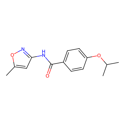 4-Isopropoxy-N-(5-methyl-1,2-oxazol-3-yl)benzamide structure