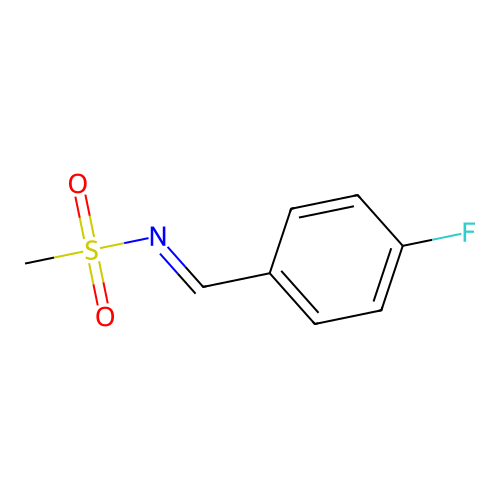 N-[(4-fluorophenyl)methylidene]methanesulfonamide structure