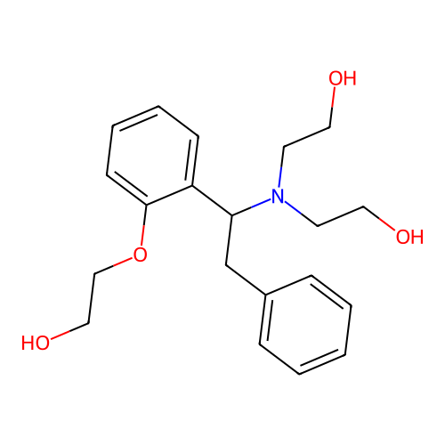 2-[[1-[2-(2-Hydroxyethoxy)phenyl]-2-phenylethyl]-(2-hydroxyethyl)amino]ethanol structure