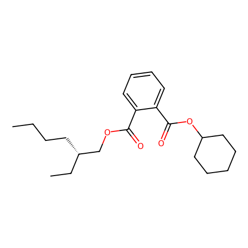 2-O-cyclohexyl 1-O-[(2R)-2-ethylhexyl] benzene-1,2-dicarboxylate structure