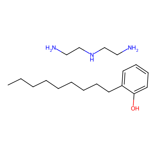 N'-(2-aminoethyl)ethane-1,2-diamine;2-nonylphenol structure