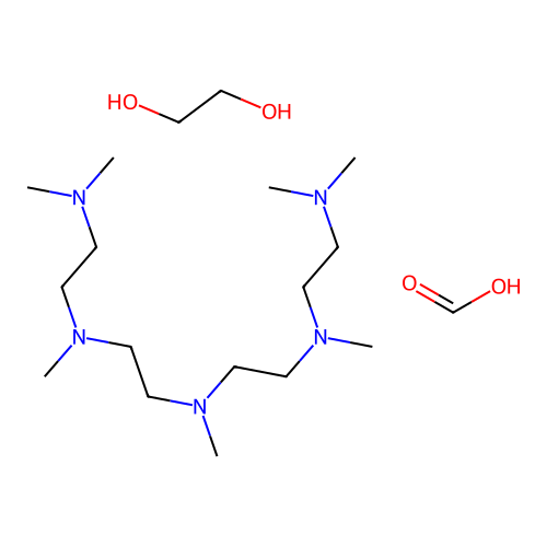 1,2-Ethanediol, reaction products with N-(2-(dimethylamino)ethyl)-N'-(2-((2-(dimethylamino)ethyl)methylamino)ethyl)-N,N'-dimethyl-1,2-ethanediamine, formate (salt) structure
