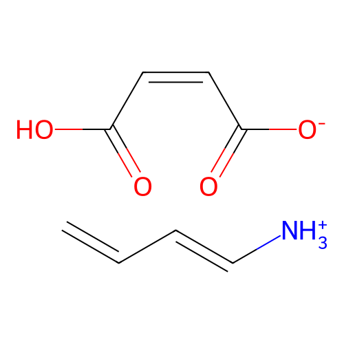 [(1E)-buta-1,3-dienyl]azanium;(Z)-4-hydroxy-4-oxobut-2-enoate structure
