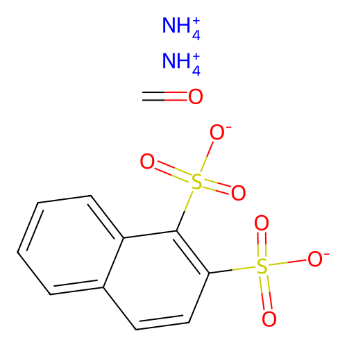 Diazanium;formaldehyde;naphthalene-1,2-disulfonate structure