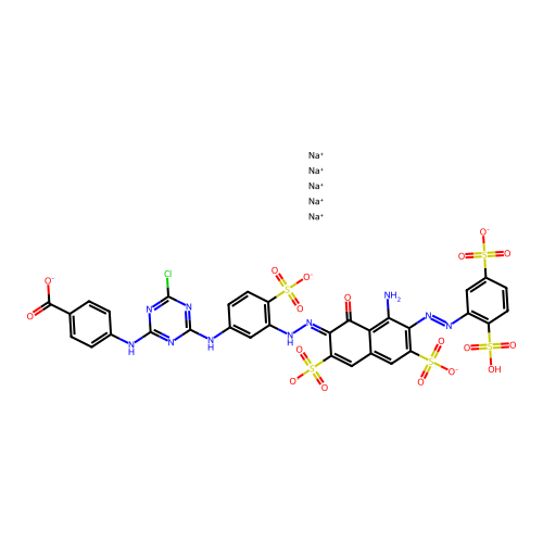 C32H23ClN10O18S5.5Na structure