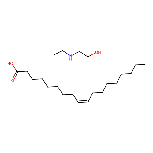 9-Octadecenoic acid (9Z)-, compd. with 2-(ethylamino)ethanol (1:1) structure