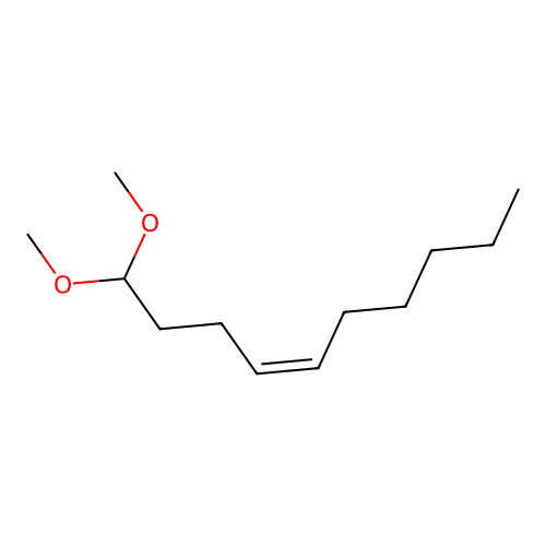 4-Decene, 1,1-dimethoxy-, (4Z)- structure