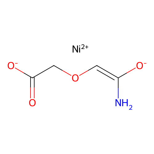 Nickel, (2-(2-amino-2-oxoethoxy-kappaO)acetato(2-)-kappaO)- structure