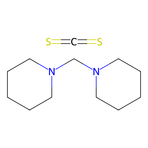 Methanedithione--1,1'-methylenedipiperidine (1/1) structure