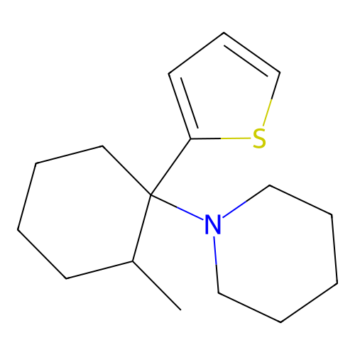 1-[1-(2-Thienyl)-2-methylcyclohexyl]piperidine structure