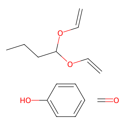 1,1-Bis(ethenoxy)butane;formaldehyde;phenol structure