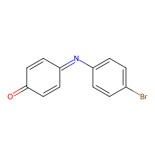 4-(4-Bromophenyl)iminocyclohexa-2,5-dien-1-one structure