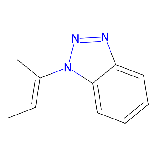 1-But-2-en-2-ylbenzotriazole structure