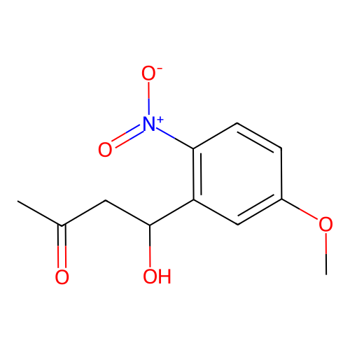 2-Butanone, 4-hydroxy-4-(5-methoxy-2-nitrophenyl)- structure