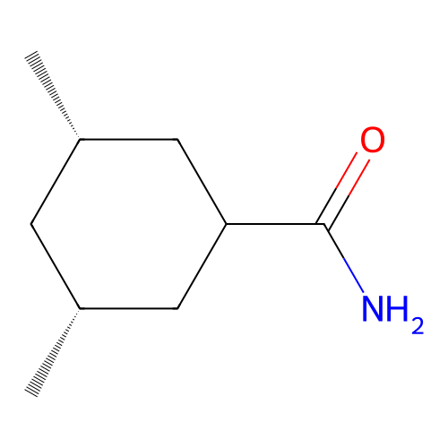 cis-(3R,5S)-3,5-dimethylcyclohexane-1-carboxamide structure